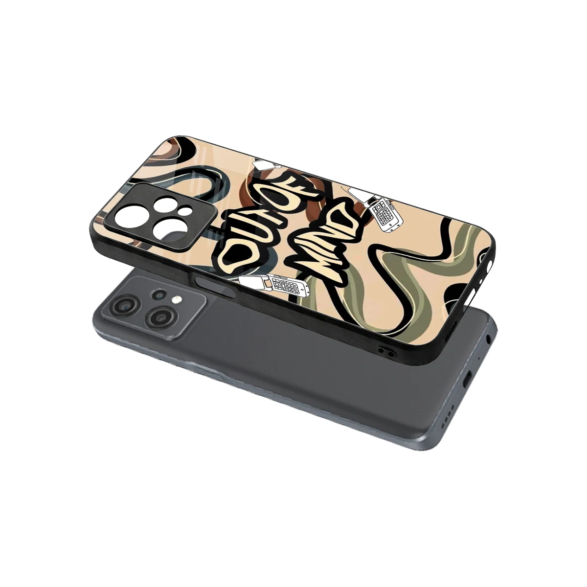 Outta Mind sleek oneplus nord ce 2 lite cover with tempered glass back and TPU edges