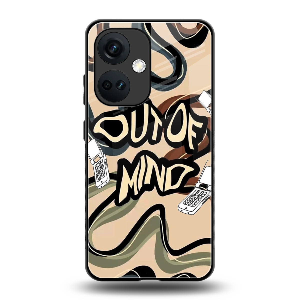 Outta Mind back phone cover | glass case for oneplus nord ce 3