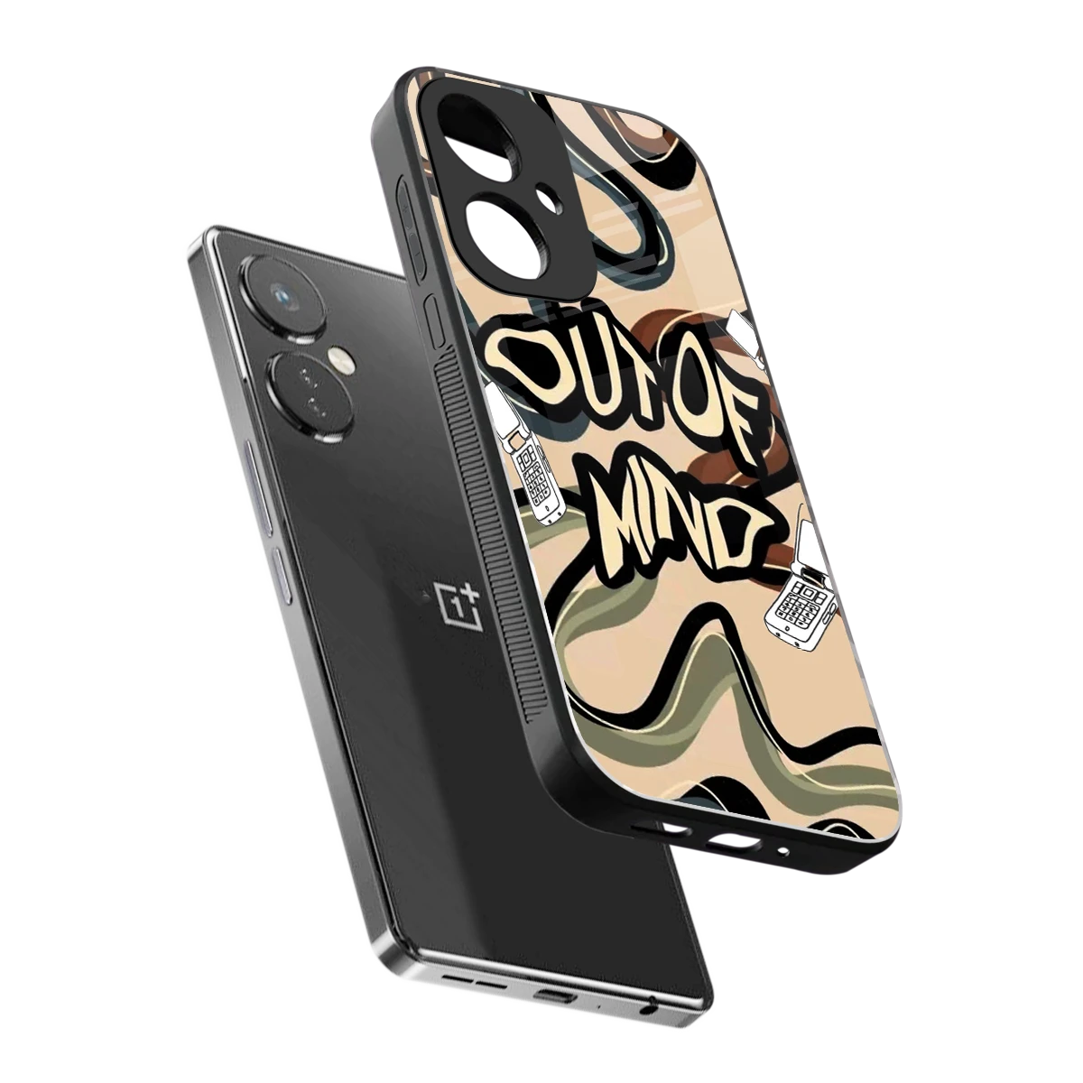 Outta Mind sleek oneplus nord ce 3 cover with tempered glass back and TPU edges