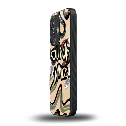 Outta Mind oneplus nord ce 3 mobile cover | shockproof glass phone case