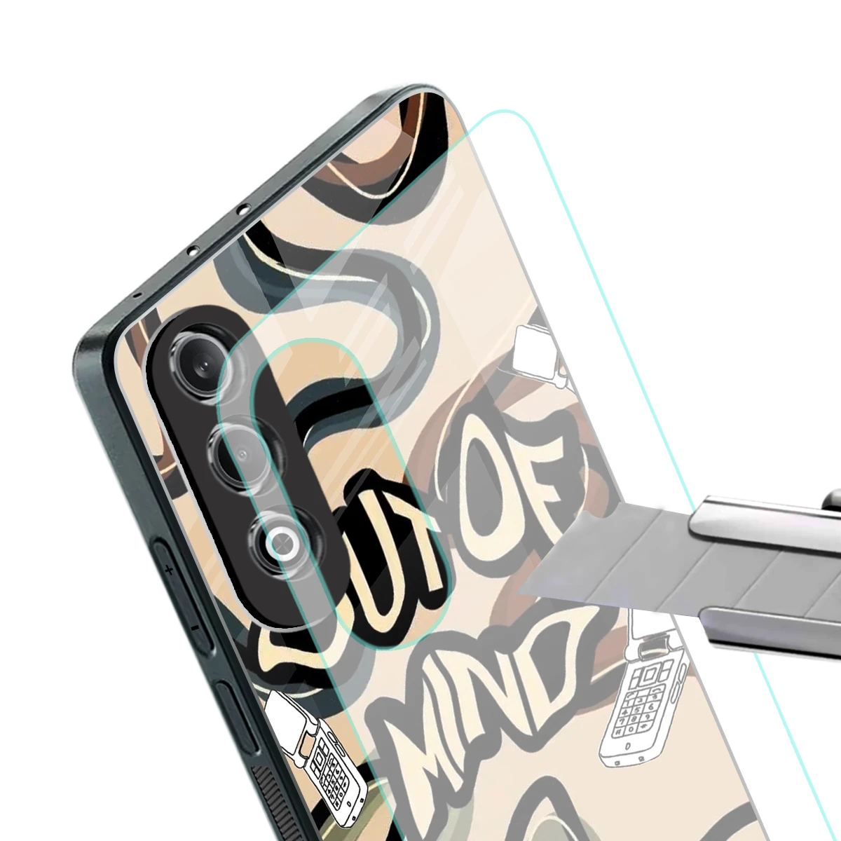 Outta Mind stylish phone case for oneplus nord ce 4 | glossy glass and slim fit