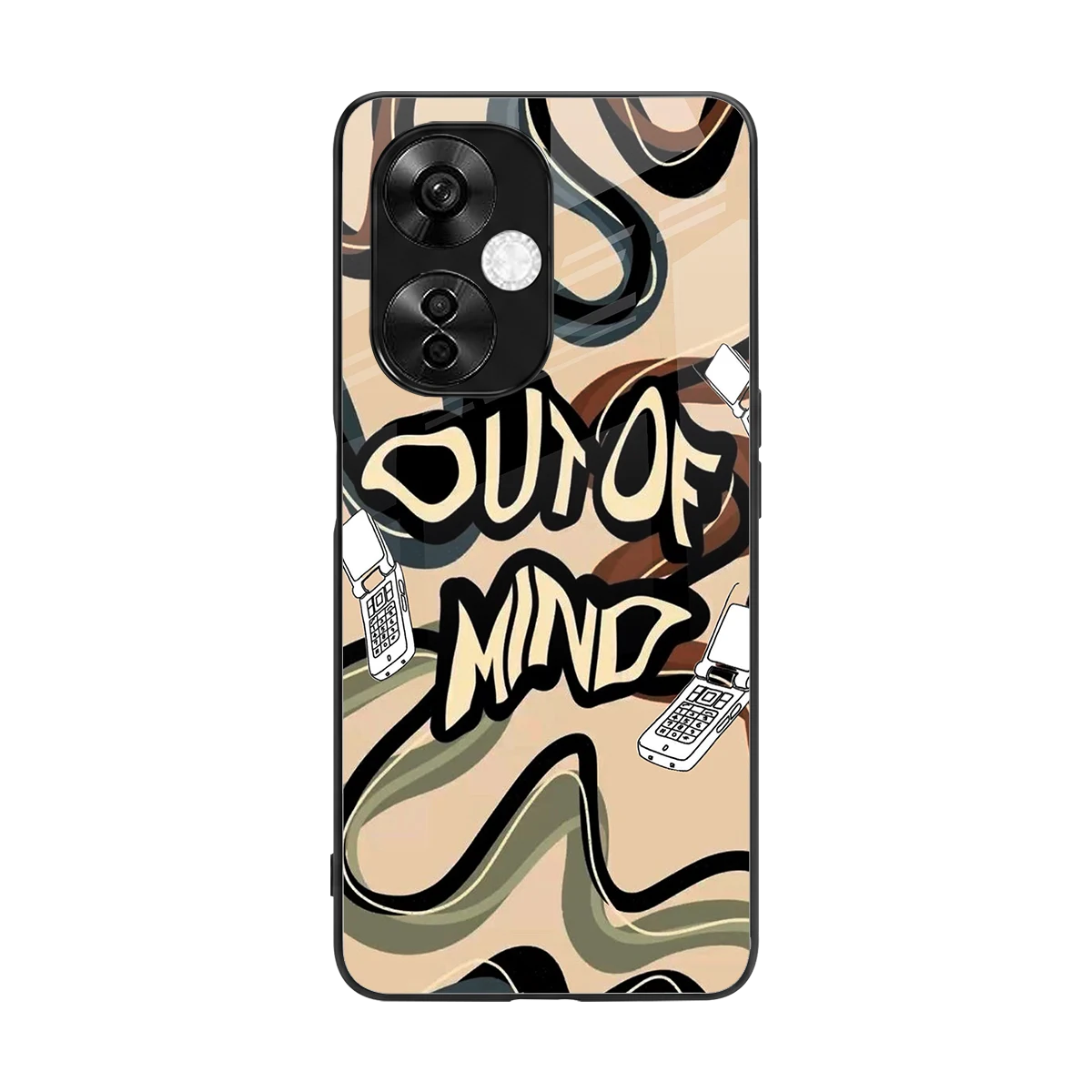 Outta Mind back phone cover | glass case for oneplus nord ce 3 lite