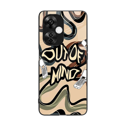 Outta Mind back phone cover | glass case for oneplus nord ce 3 lite