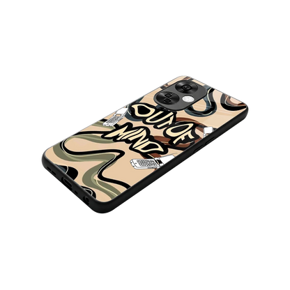 Outta Mind stylish phone case for oneplus nord ce 3 lite | glossy glass and slim fit