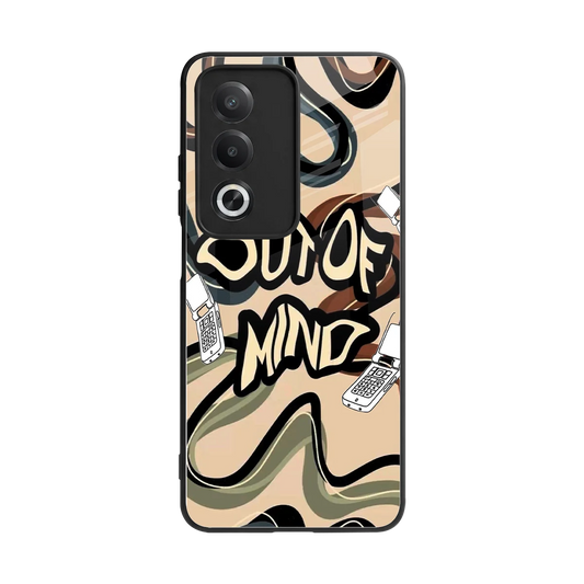 Outta Mind back phone cover | glass case for oppo a3 pro