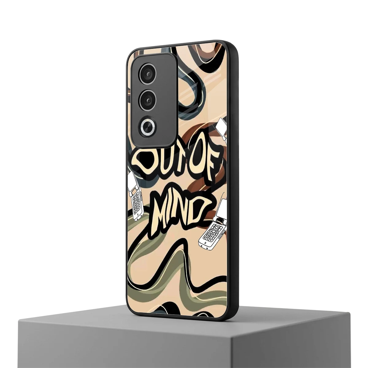 Outta Mind oppo a3 pro mobile cover | shockproof glass phone case