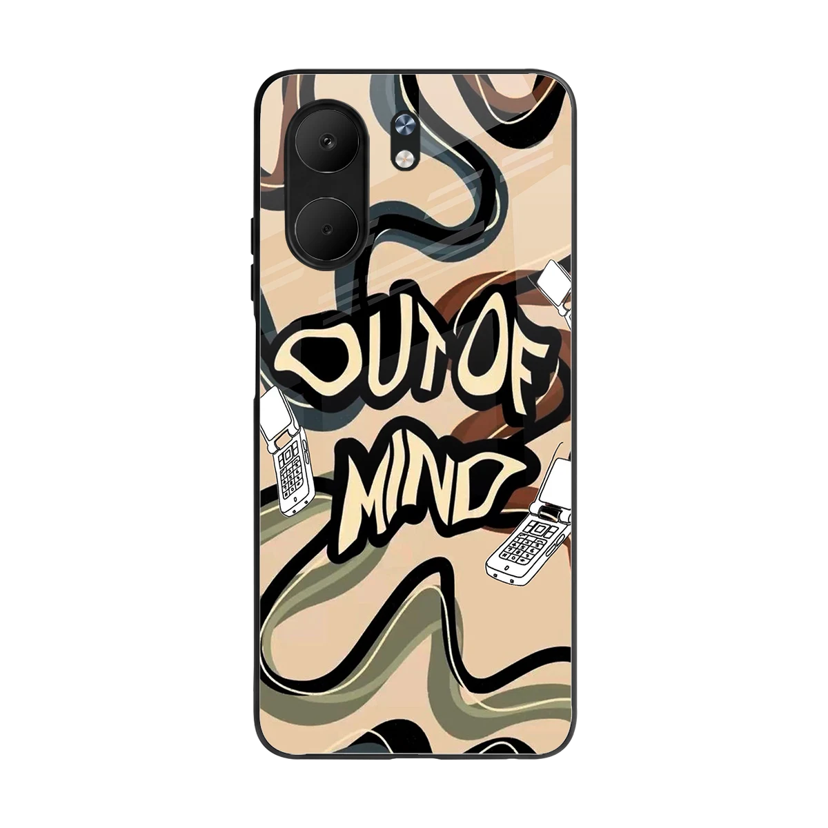 Outta Mind back phone cover | glass case for oppo a5x 5g