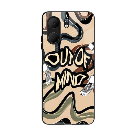 Outta Mind back phone cover | glass case for oppo a5x 5g