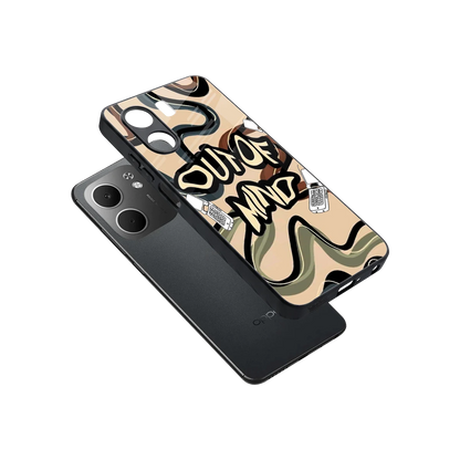 Outta Mind sleek oppo a5x 5g cover with tempered glass back and TPU edges