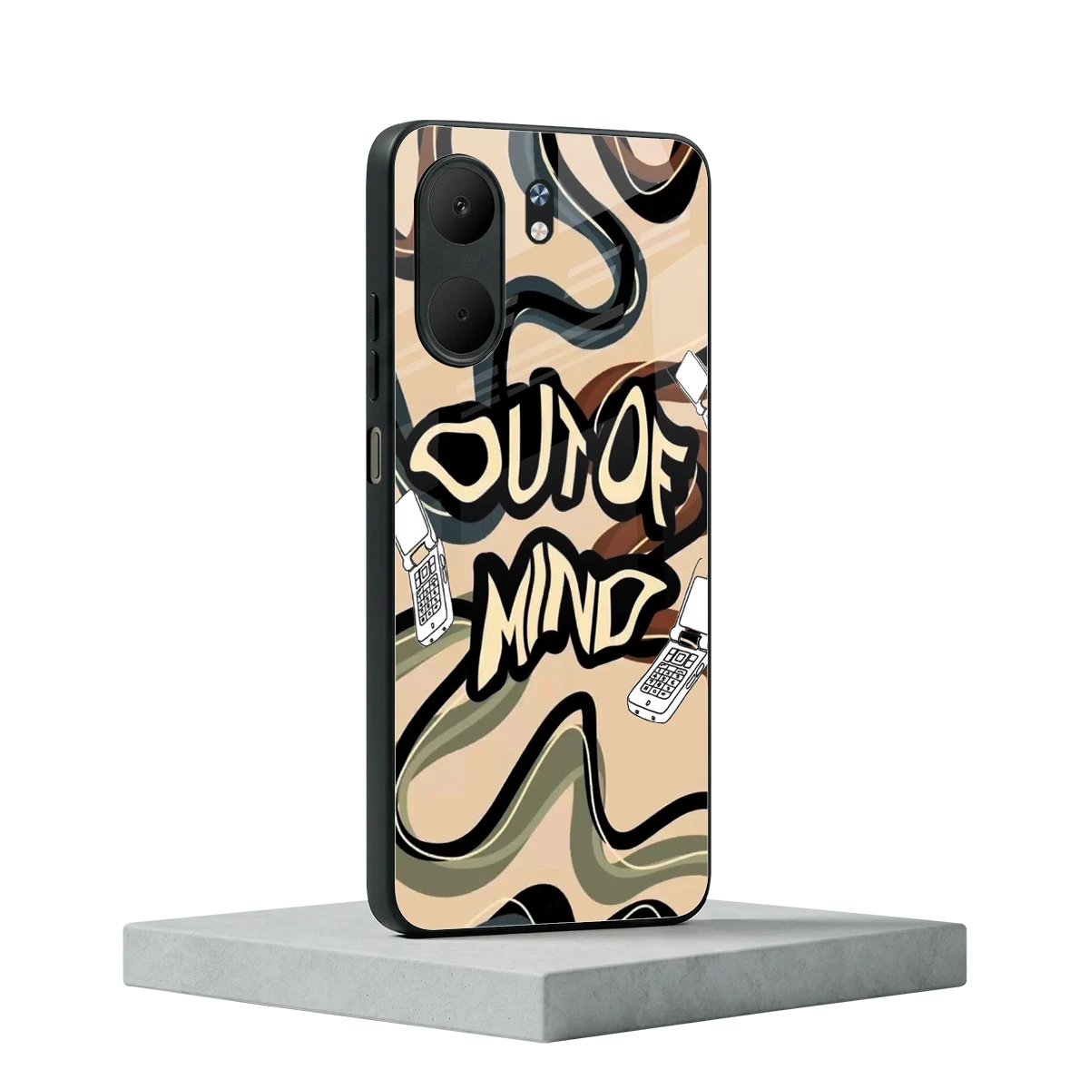 Outta Mind oppo a5x 5g mobile cover | shockproof glass phone case