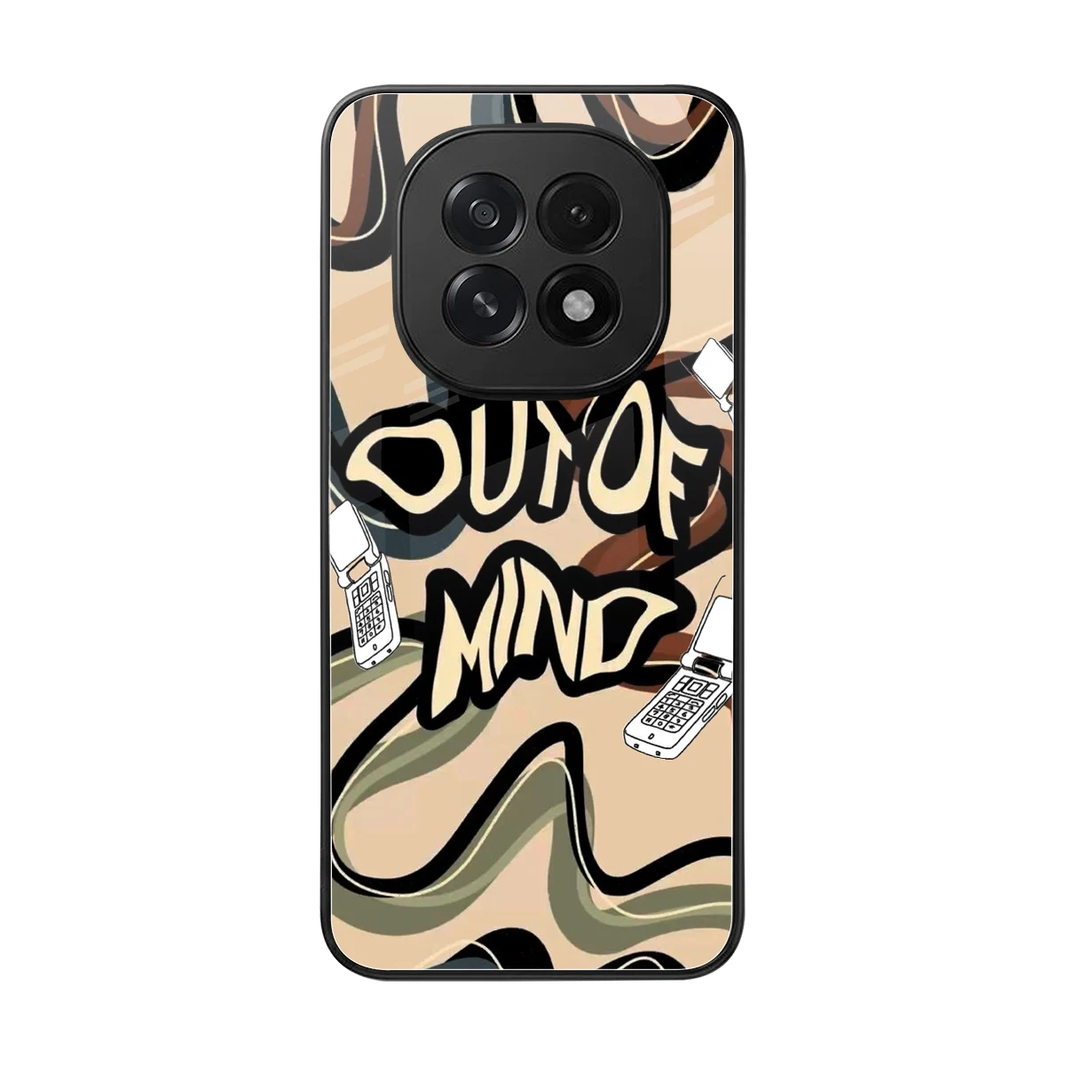 Outta Mind back phone cover | glass case for oppo f29 5g
