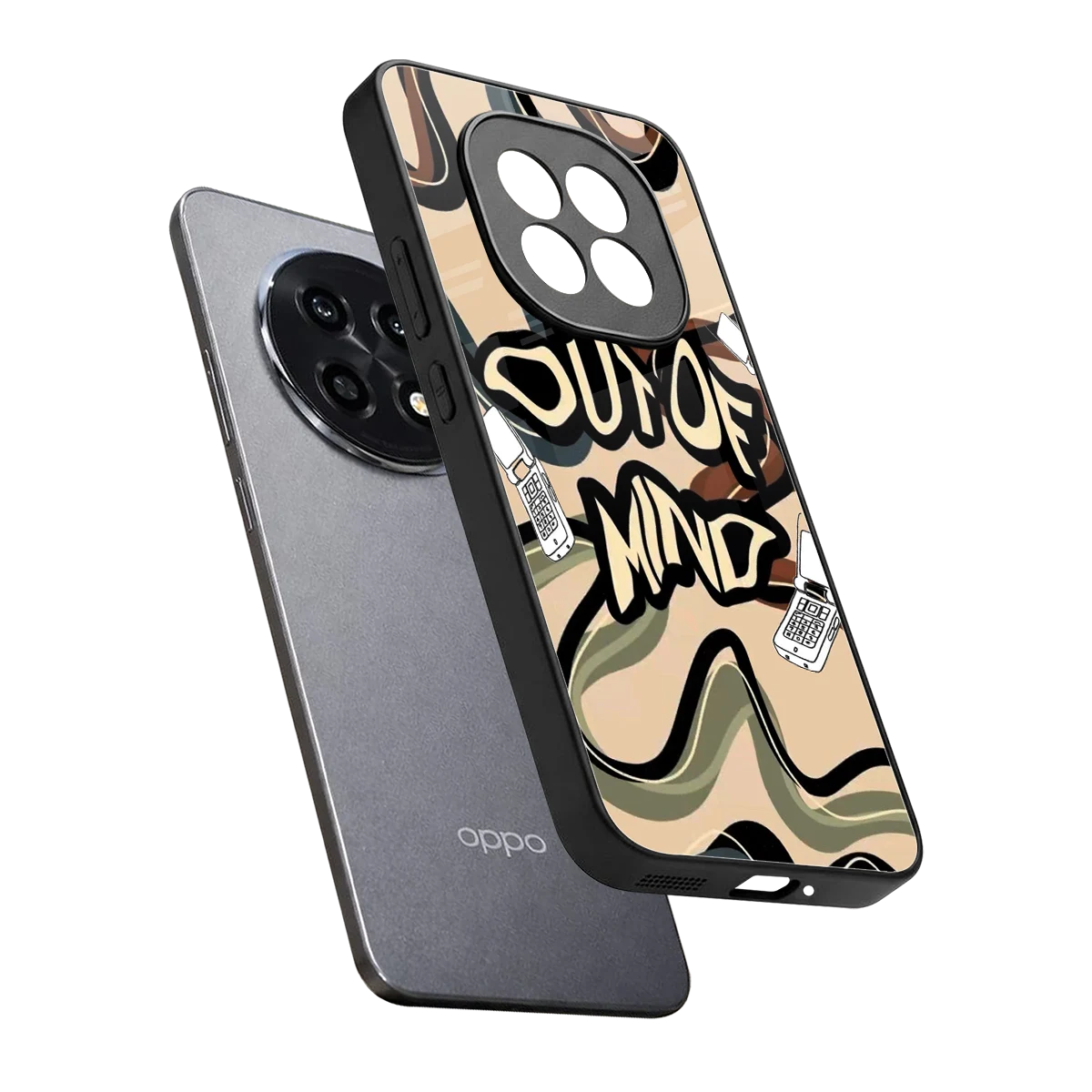 Outta Mind sleek oppo f29 pro 5g cover with tempered glass back and TPU edges