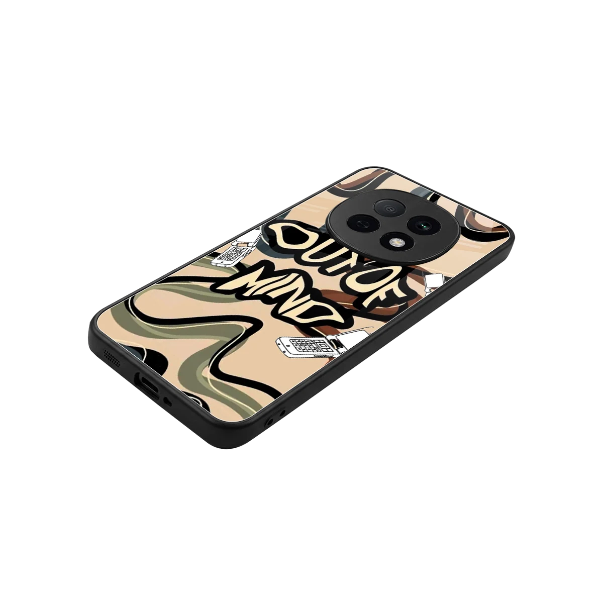 Outta Mind stylish phone case for oppo f29 pro 5g | glossy glass and slim fit