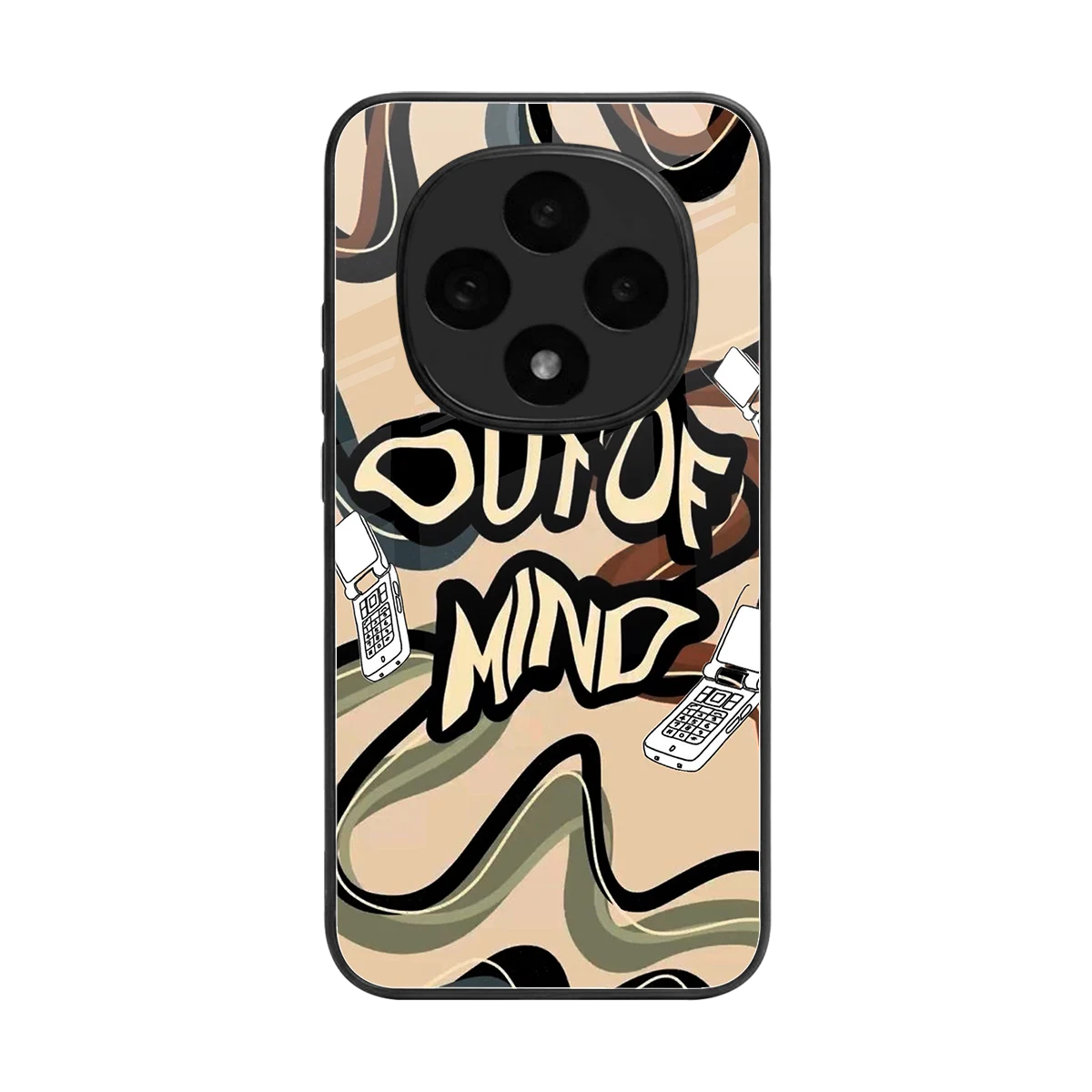 Outta Mind back phone cover | glass case for oppo f31 pro 5g