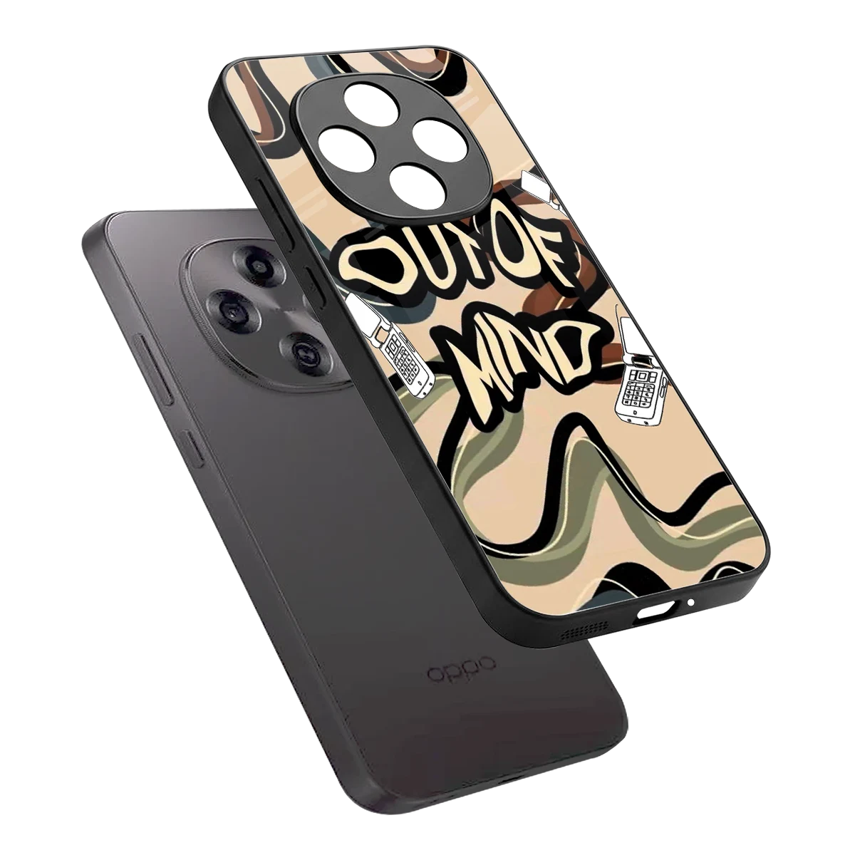 Outta Mind sleek oppo f31 pro 5g cover with tempered glass back and TPU edges