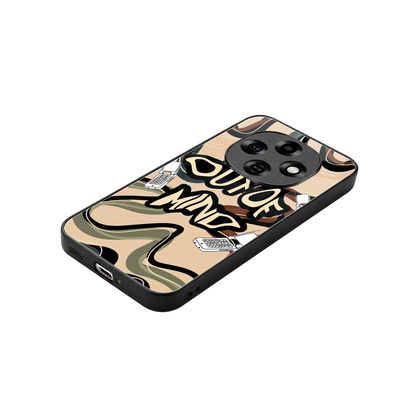Outta Mind stylish phone case for oppo f31 pro 5g | glossy glass and slim fit