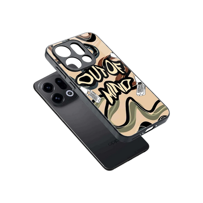 Outta Mind sleek oppo find x9 cover with tempered glass back and TPU edges