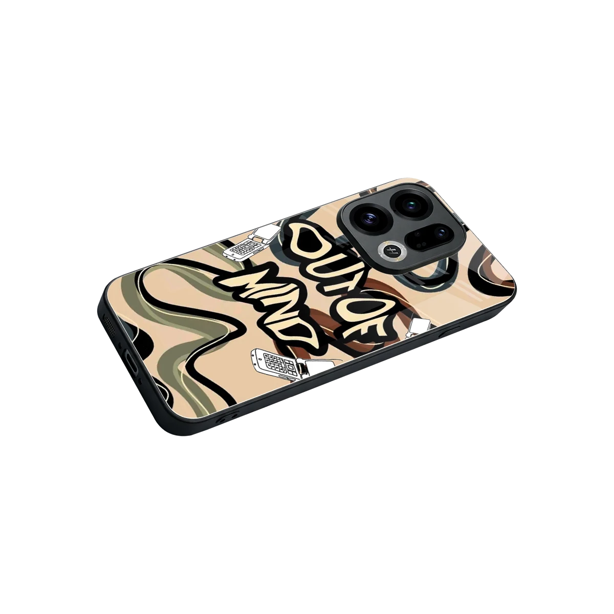Outta Mind stylish phone case for oppo find x9 | glossy glass and slim fit