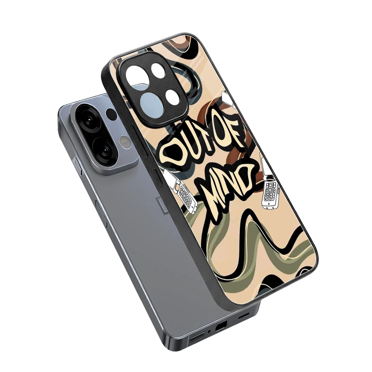 Outta Mind sleek oppo k13 5g cover with tempered glass back and TPU edges
