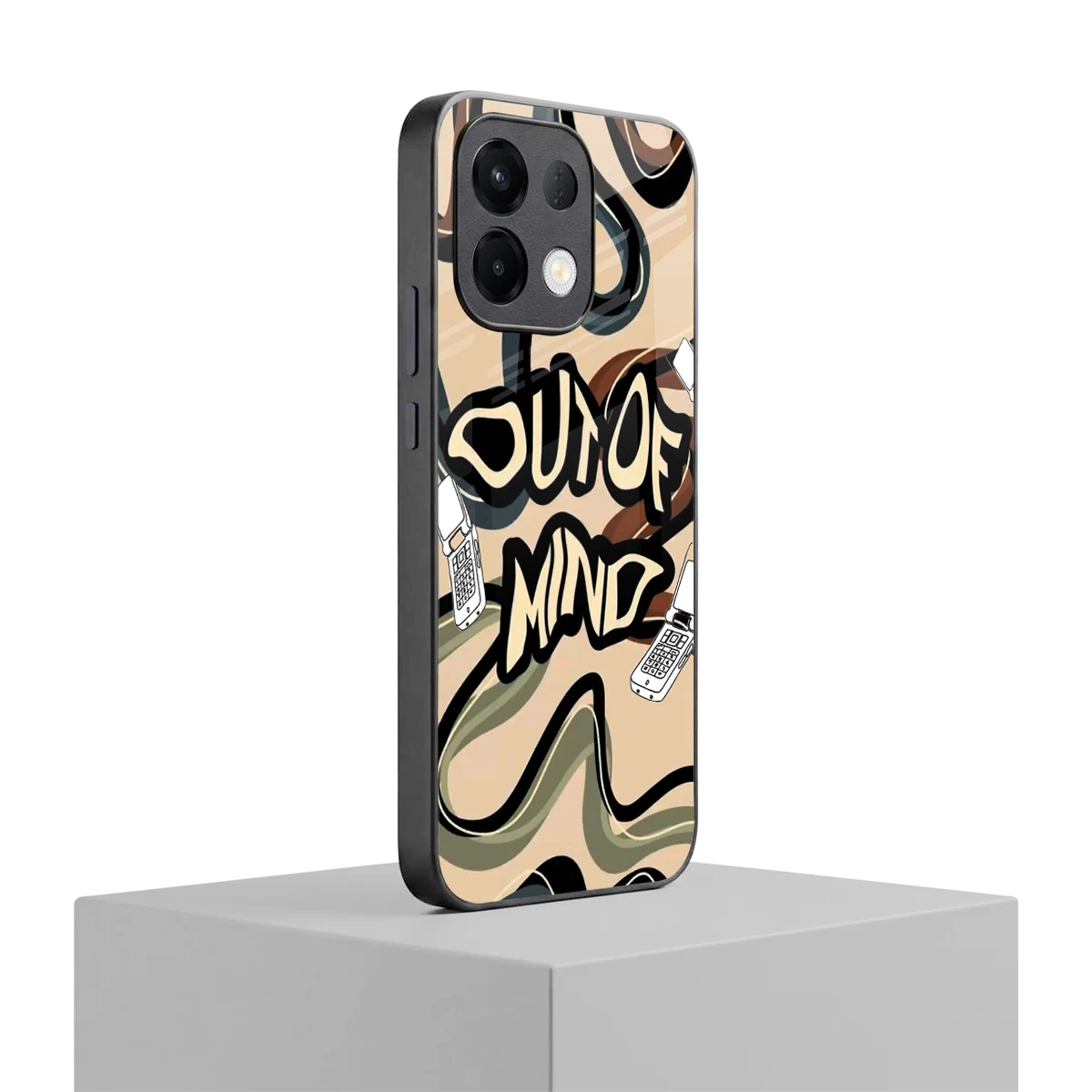 Outta Mind oppo k13 5g mobile cover | shockproof glass phone case