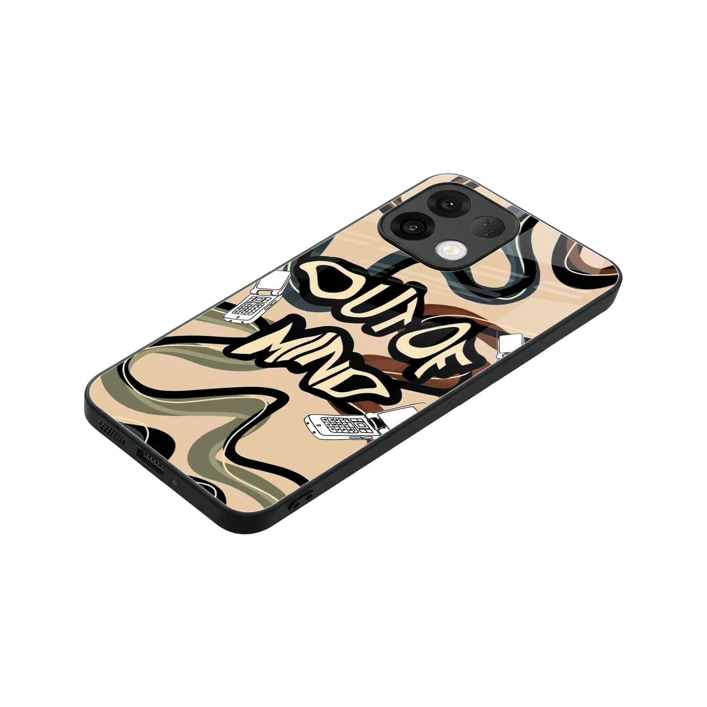 Outta Mind stylish phone case for oppo k13 5g | glossy glass and slim fit