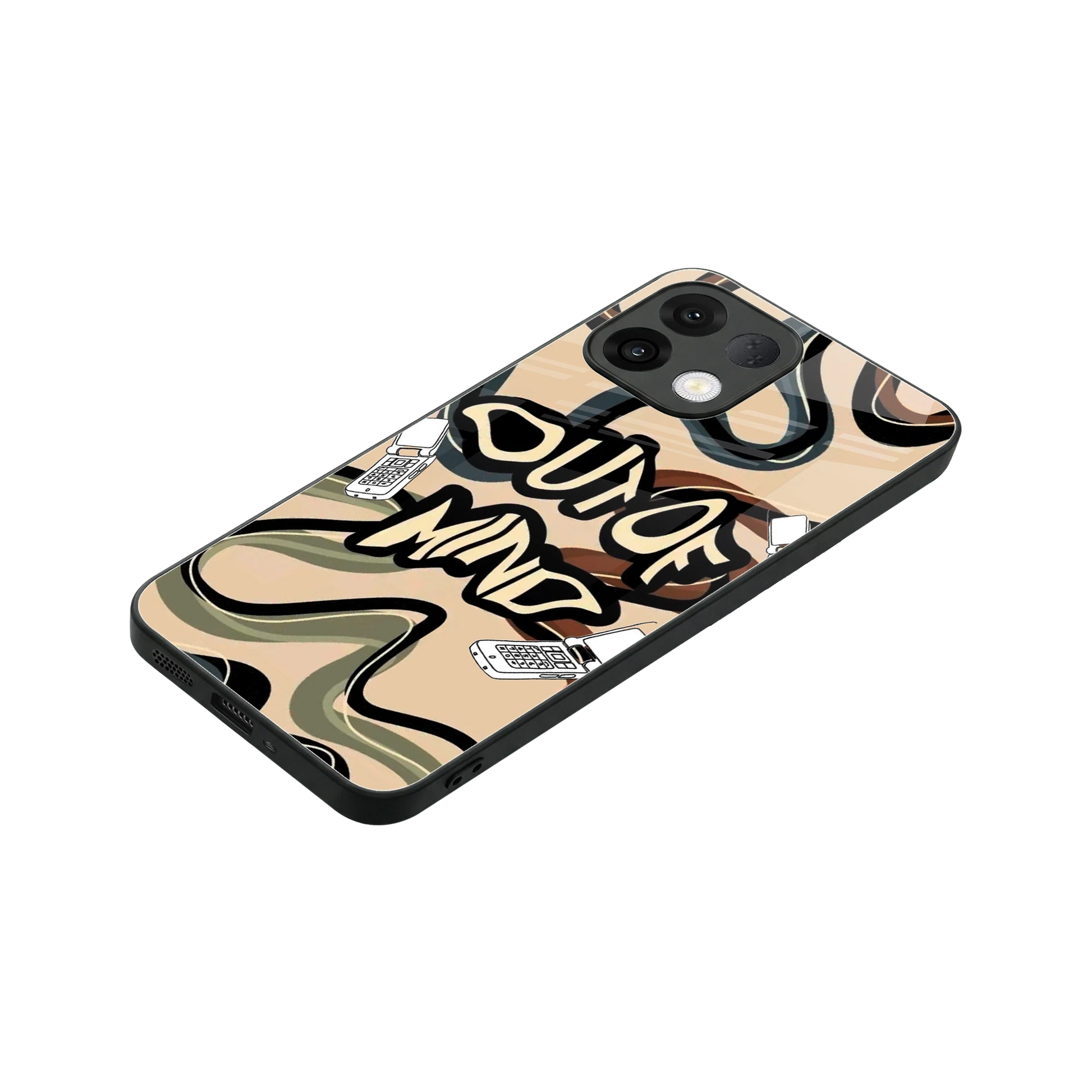 Outta Mind stylish phone case for oppo k13 5g | glossy glass and slim fit