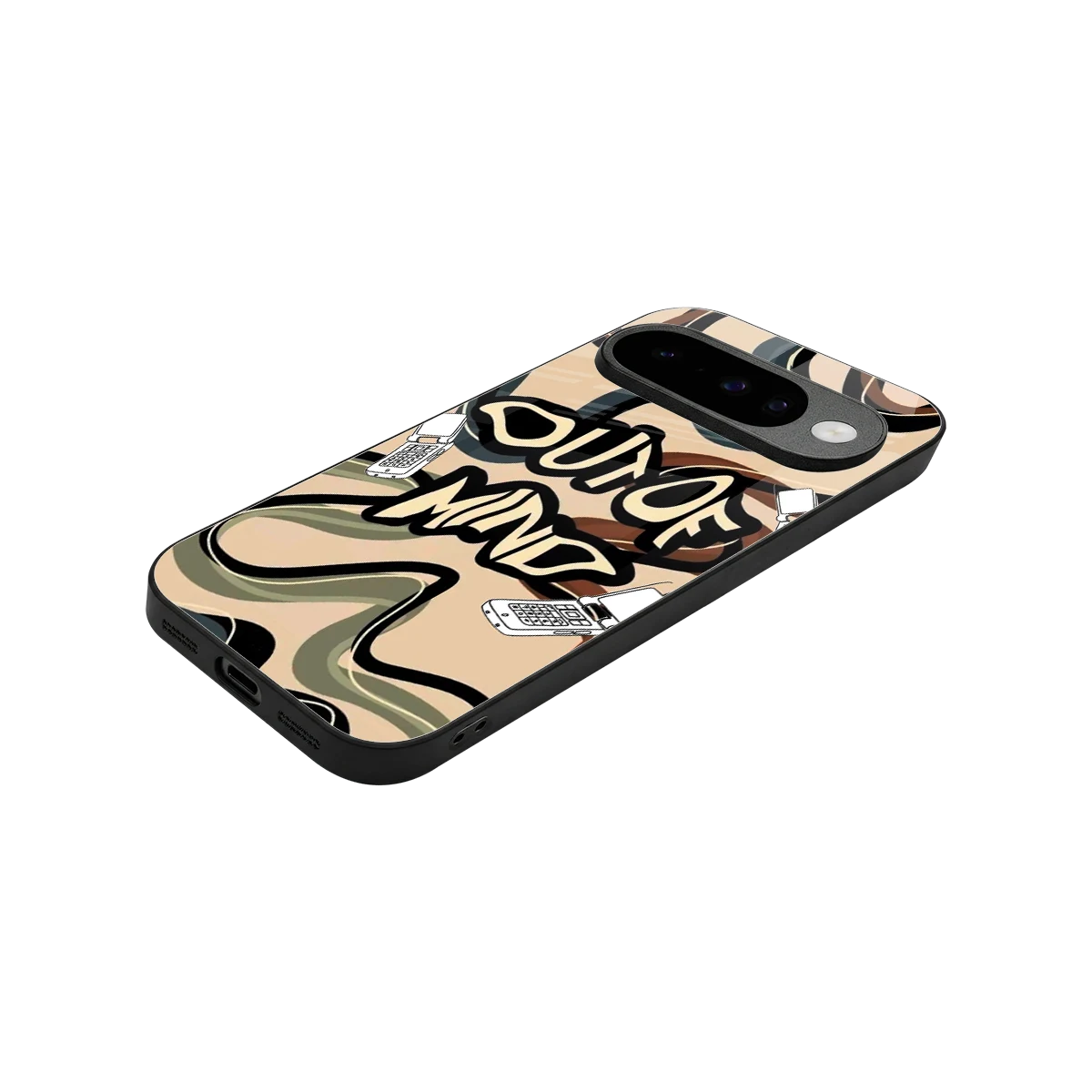 Outta Mind stylish phone case for google pixel 10 | glossy glass and slim fit