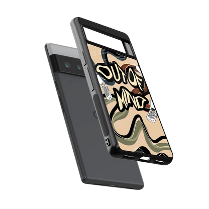 Outta Mind sleek google pixel 6 pro cover with tempered glass back and TPU edges