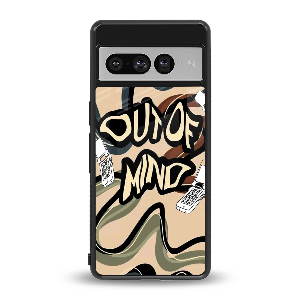 Outta Mind back phone cover | glass case for google pixel 7 pro