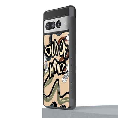 Outta Mind stylish phone case for google pixel 7 pro | glossy glass and slim fit