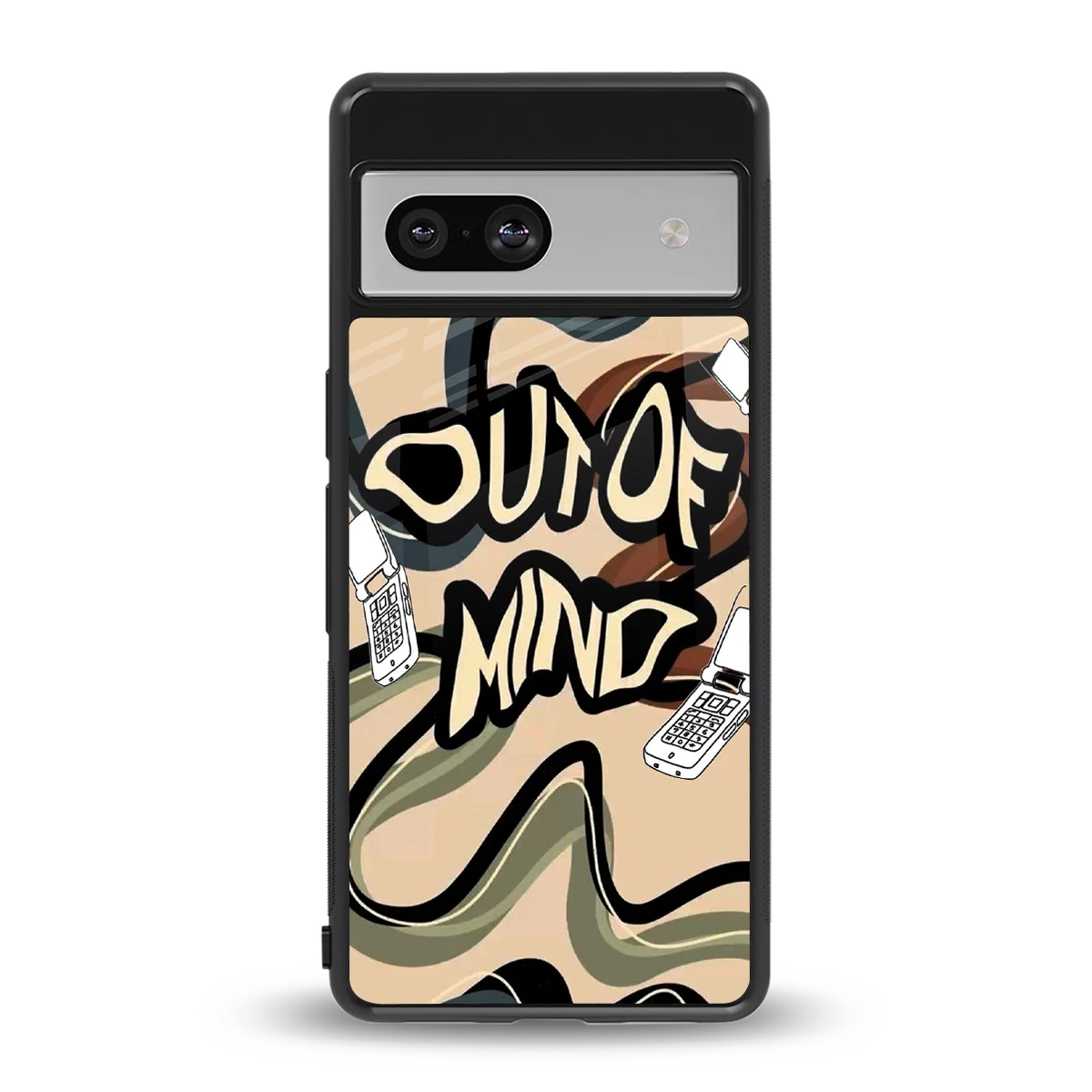 Outta Mind back phone cover | glass case for google pixel 7a
