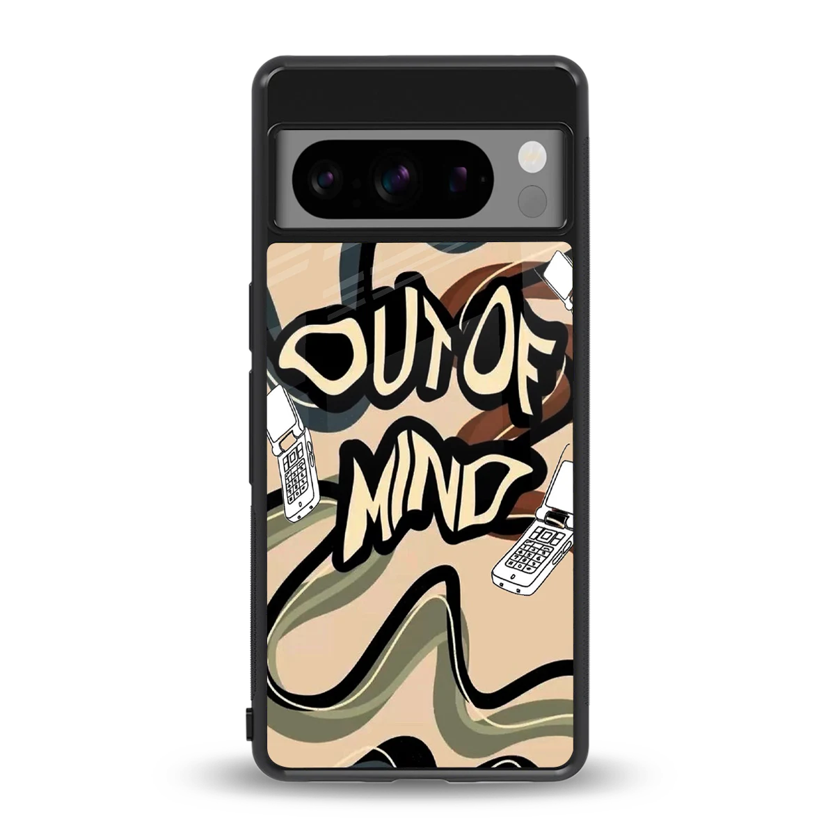 Outta Mind back phone cover | glass case for google pixel 8 pro