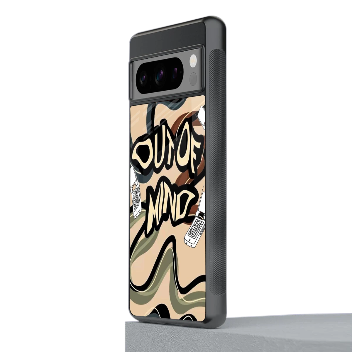 Outta Mind stylish phone case for google pixel 8 pro | glossy glass and slim fit