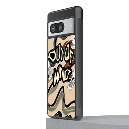 Outta Mind stylish phone case for google pixel 8 | glossy glass and slim fit