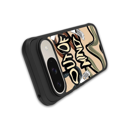 Outta Mind stylish phone case for google pixel 9 | glossy glass and slim fit