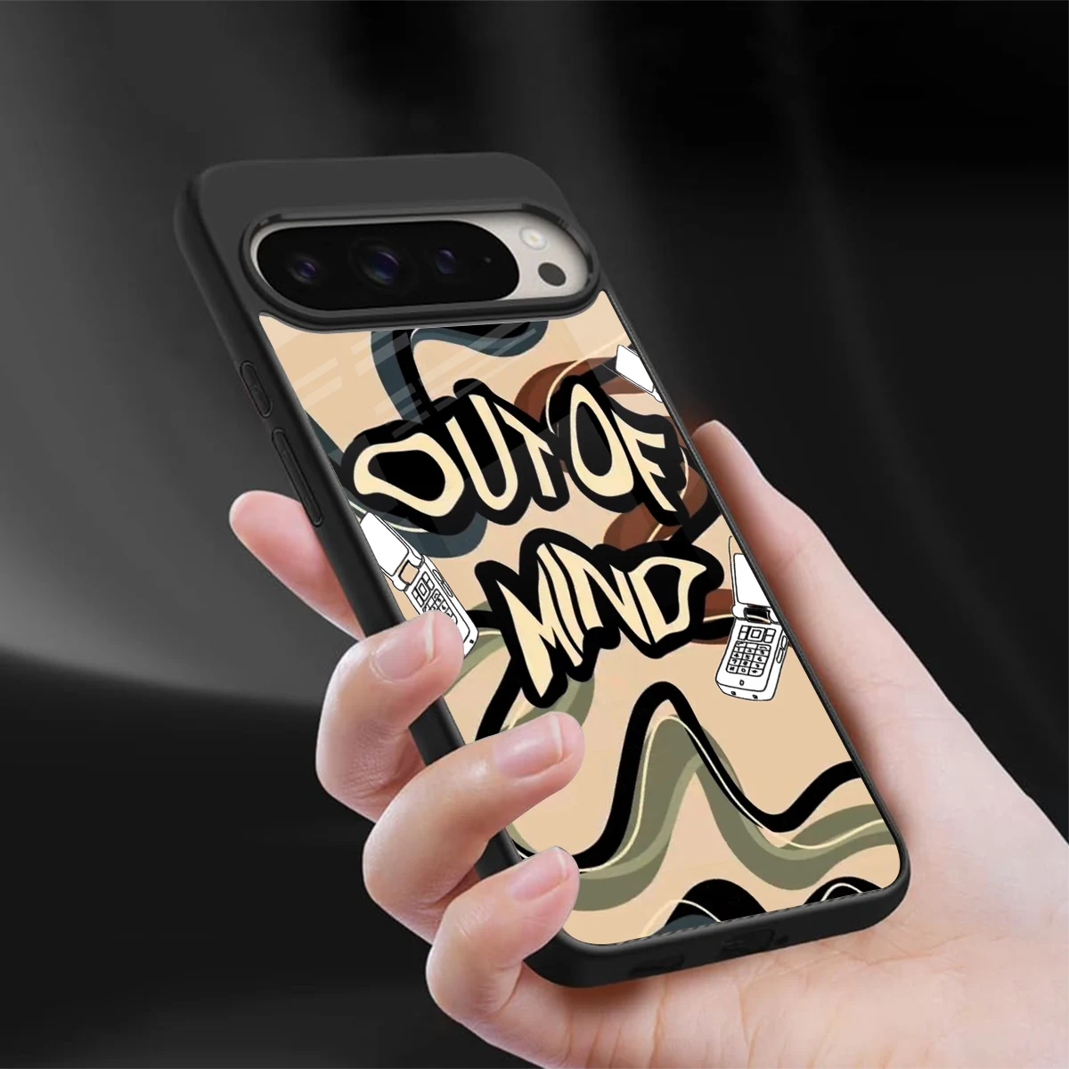 Outta Mind sleek google pixel 9 pro xl cover with tempered glass back and TPU edges