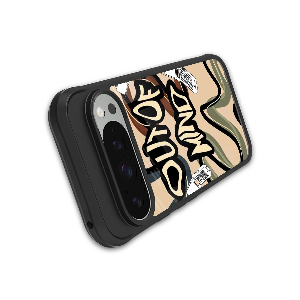 Outta Mind stylish phone case for google pixel 9 pro | glossy glass and slim fit