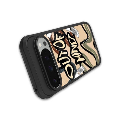 Outta Mind stylish phone case for google pixel 9 pro xl | glossy glass and slim fit