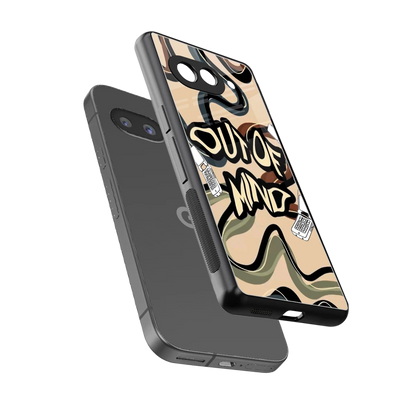 Outta Mind sleek google pixel 10a cover with tempered glass back and TPU edges