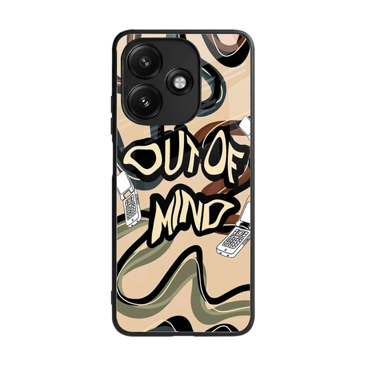 Outta Mind back phone cover | glass case for redmi 12 5g