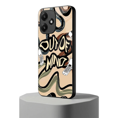 Outta Mind redmi 12 5g mobile cover | shockproof glass phone case