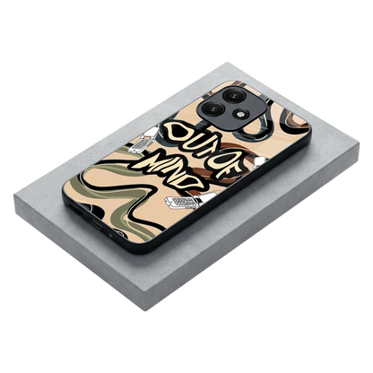 Outta Mind stylish phone case for redmi 12 5g | glossy glass and slim fit