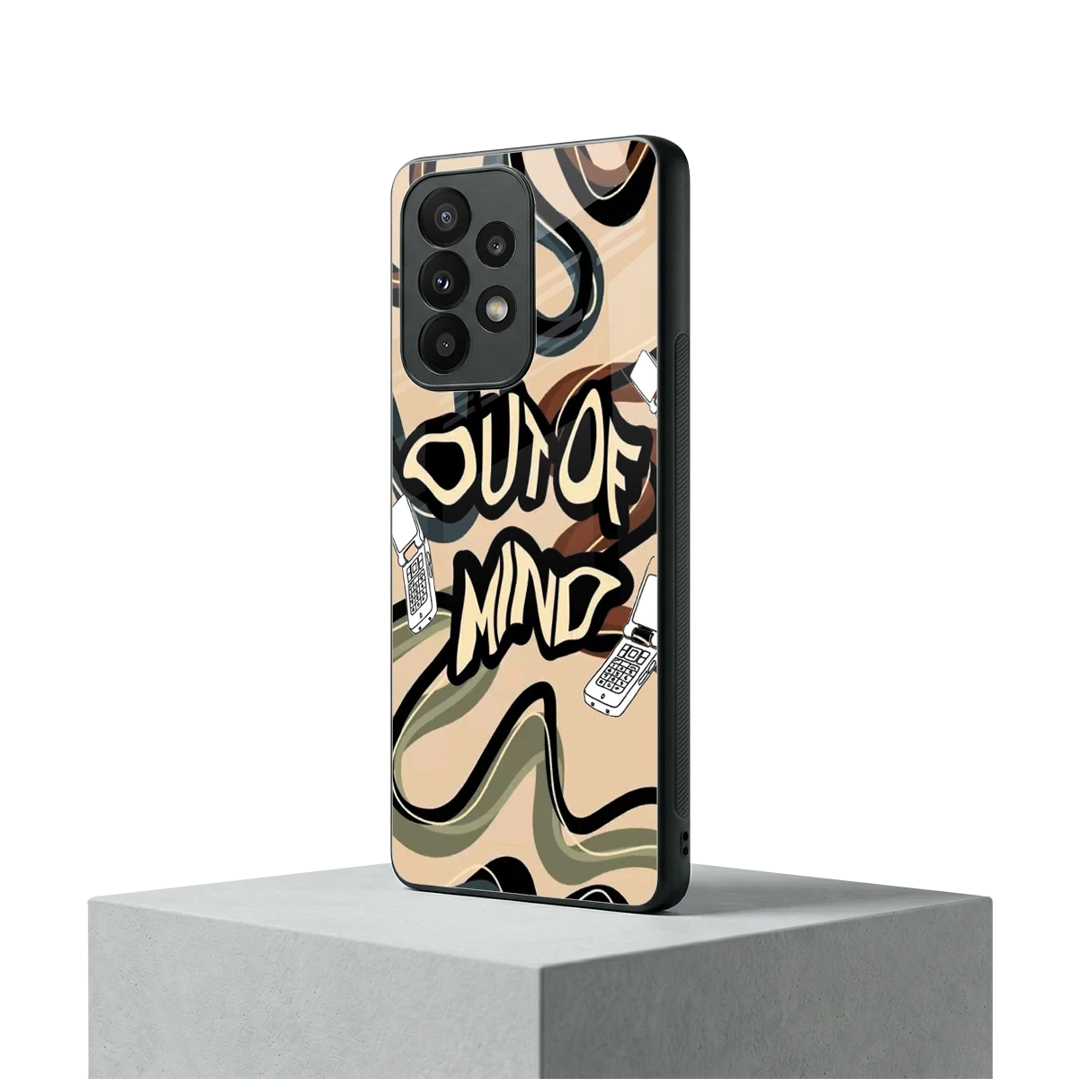 Outta Mind samsung galaxy a23 mobile cover | shockproof glass phone case