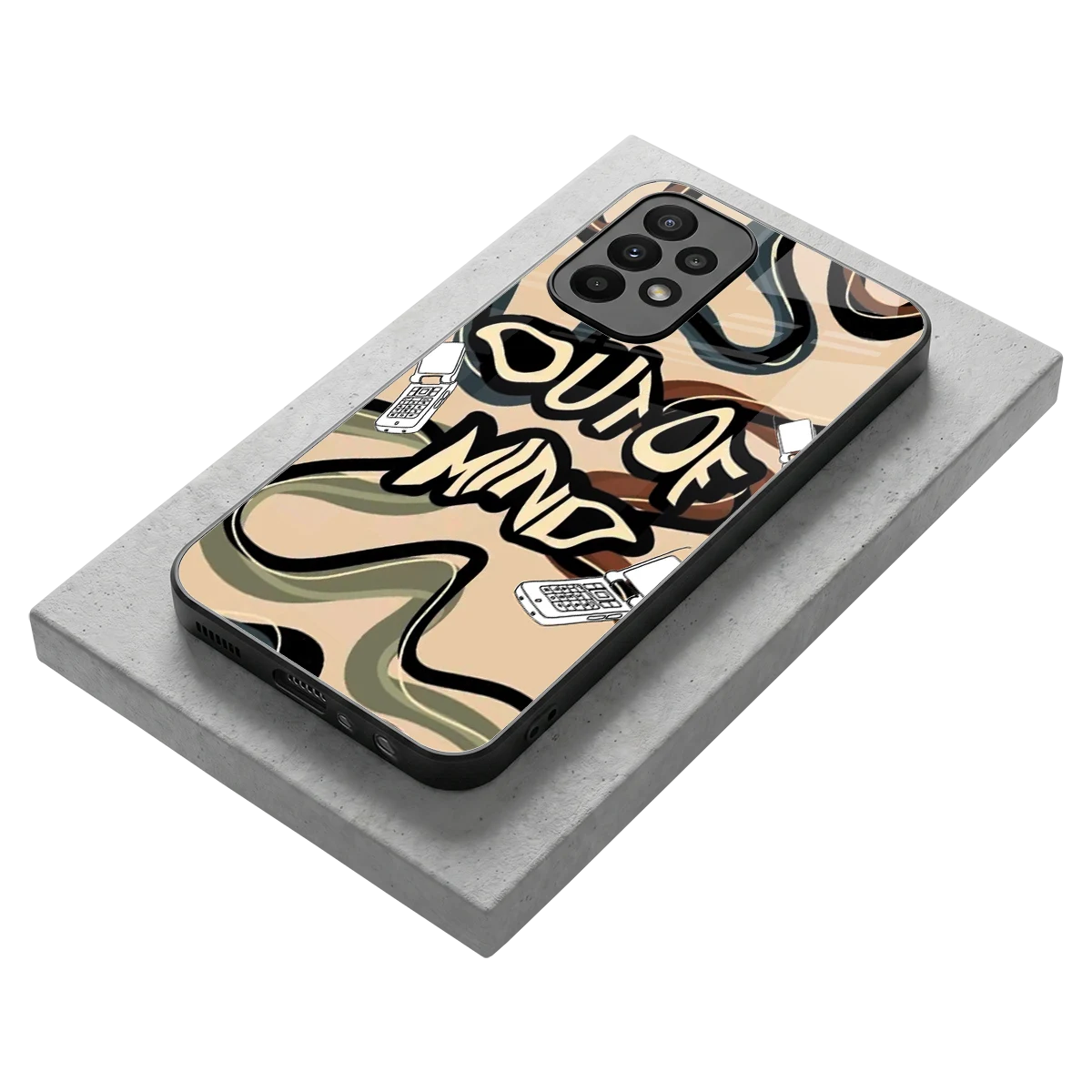 Outta Mind stylish phone case for samsung galaxy a23 | glossy glass and slim fit