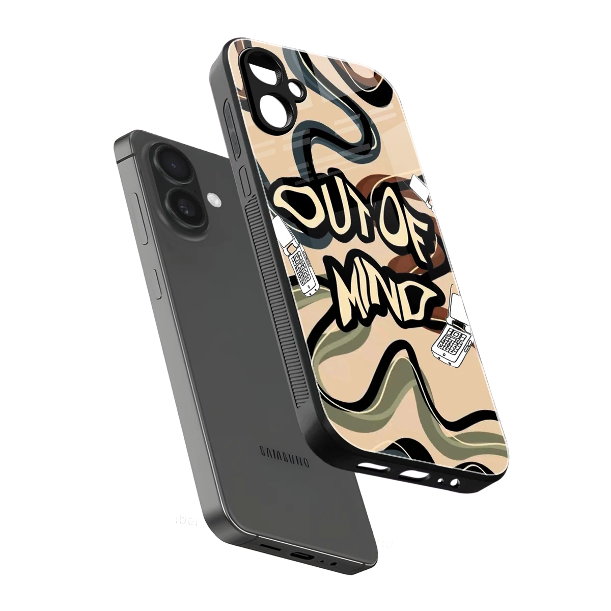 Outta Mind sleek samsung galaxy a06 5g cover with tempered glass back and TPU edges