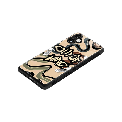 Outta Mind stylish phone case for samsung galaxy a06 5g | glossy glass and slim fit