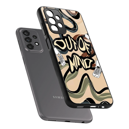 Outta Mind sleek samsung galaxy a23 cover with tempered glass back and TPU edges