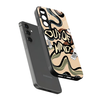 Outta Mind sleek samsung galaxy a14 5g cover with tempered glass back and TPU edges