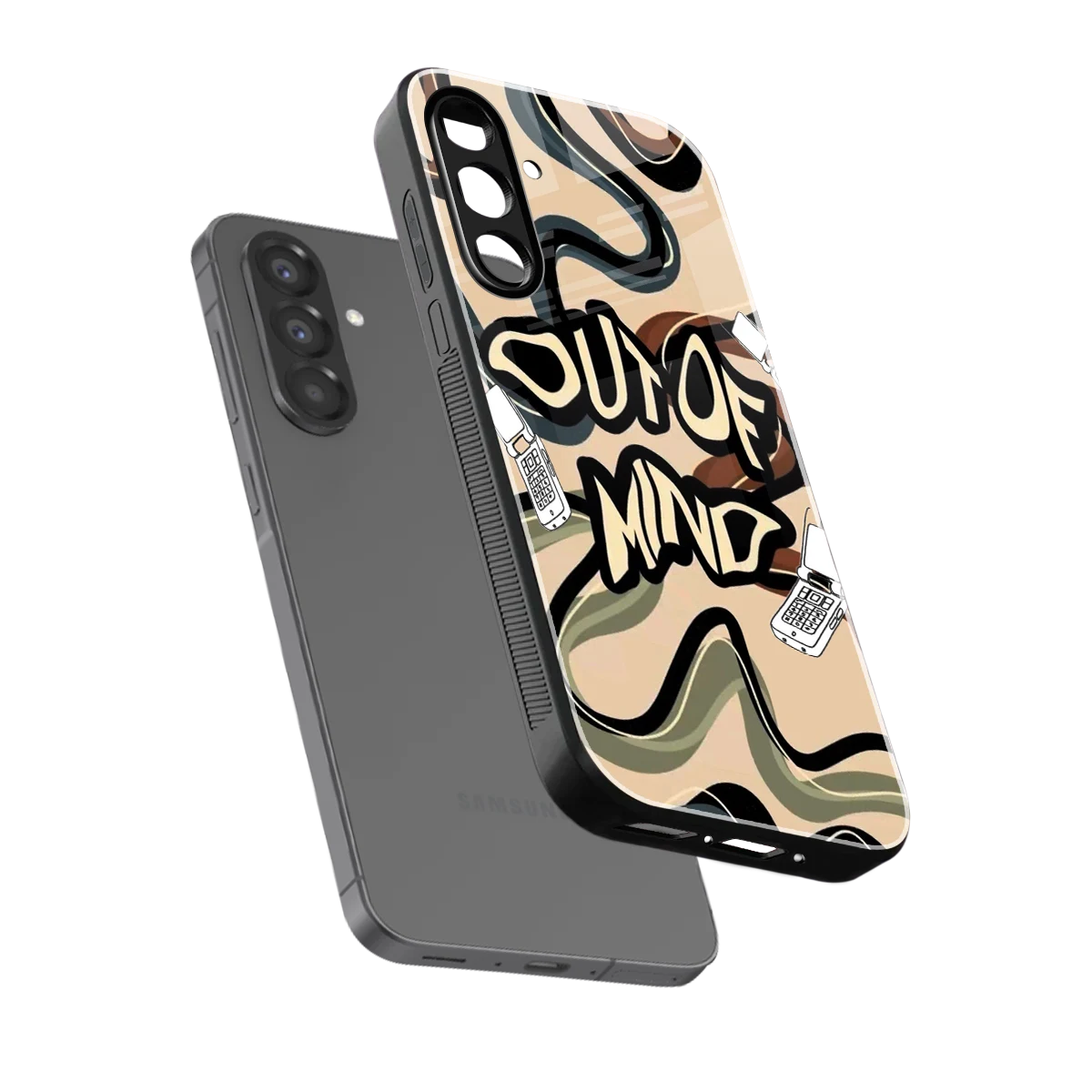Outta Mind sleek samsung galaxy a17 5g cover with tempered glass back and TPU edges