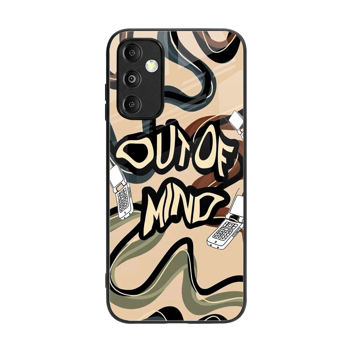 Outta Mind back phone cover | glass case for samsung galaxy m14 5g